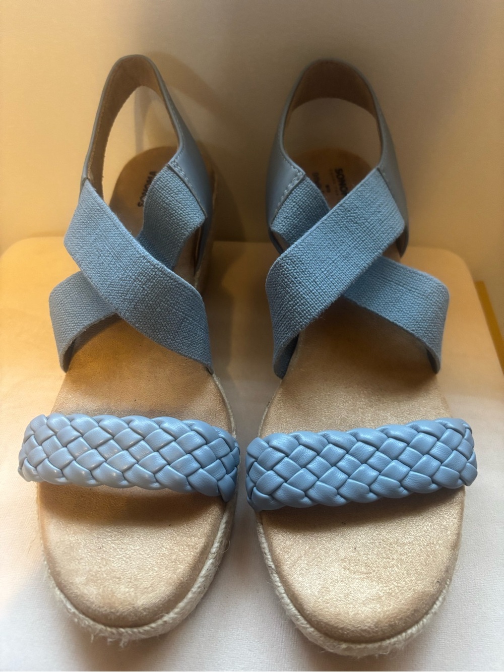 Sonoma Light Blue Braided Espadrille Slingback Sandals